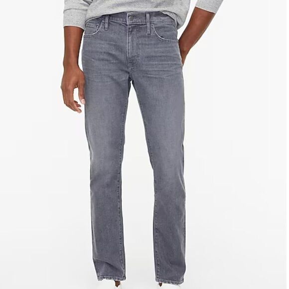 J. Crew Factory bg156 Straight-fit grey jean in signature flex - NWT 34/30 - Picture 2 of 13